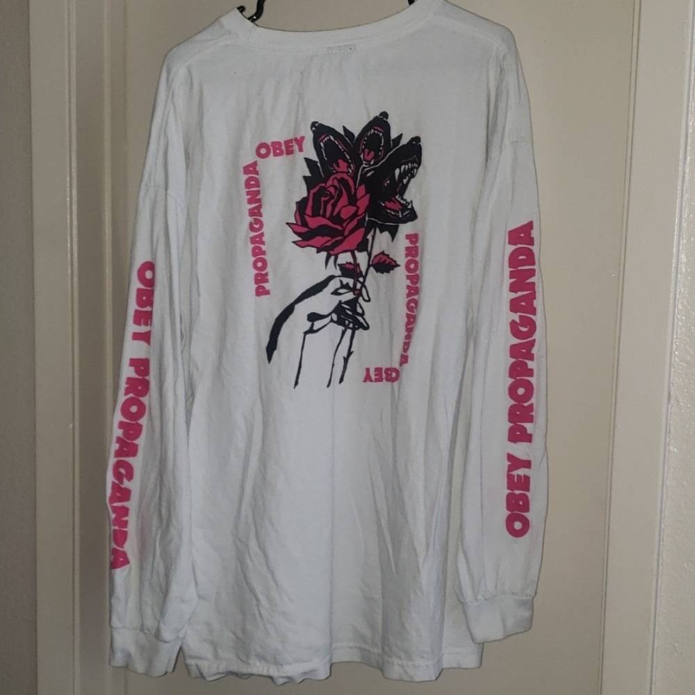 RARE!😲OBEY PROPAGANDA😲graphic shirt 90's - Picture 3 of 6
